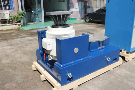 좋은 가격 20 KN 전자기 진동 시험기 시스템, 500x500mm 수직 및 수평 진동 테이블 포함 온라인으로